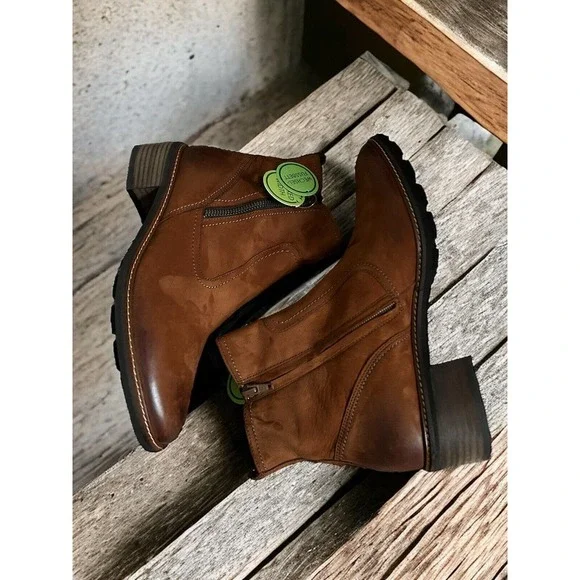 Paul Green Diego Boot Cognac Nubuck at  (US Women's 9) M - Picture 4 of 8